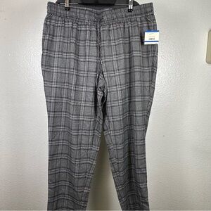 Anne Klein | Women's Gray Plaid Ankle Pants